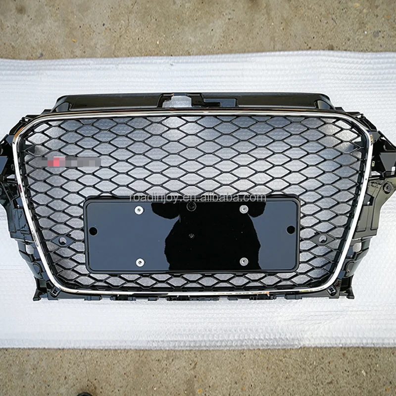 RS3 style auto spare part new front grille without logo style for Audi a3 2014 2015 2016