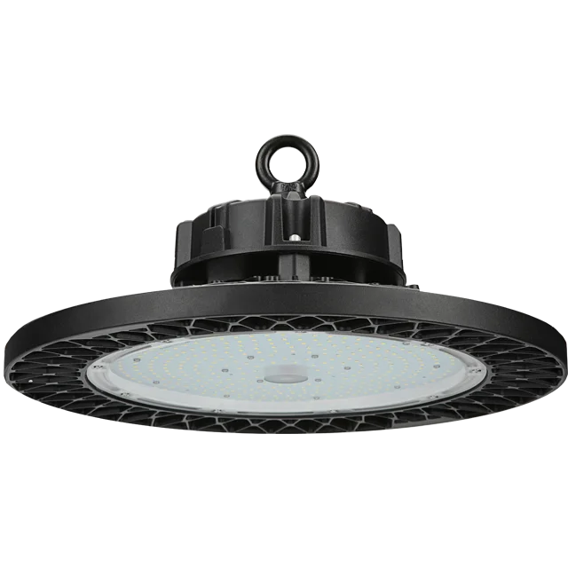 США бесплатная доставка светодиодный светильник ufo high bay 100 Вт 150 200 240 300 dlc для коммерческого промышленного склада мастерской 120-277