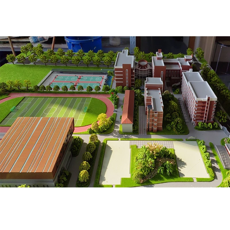 Factory live shot Campus reduced sand table model University  high school  primary school campus sand table model