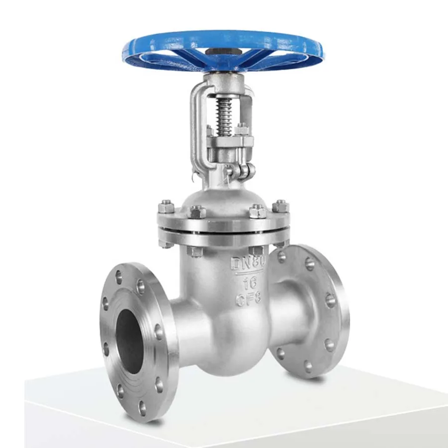 DN100-DN250 запорный клапан из нержавеющей стали 304/316L Z41W-16P фланцевого соединения Коррозионностойкий запорный клапан из нержавеющей стали