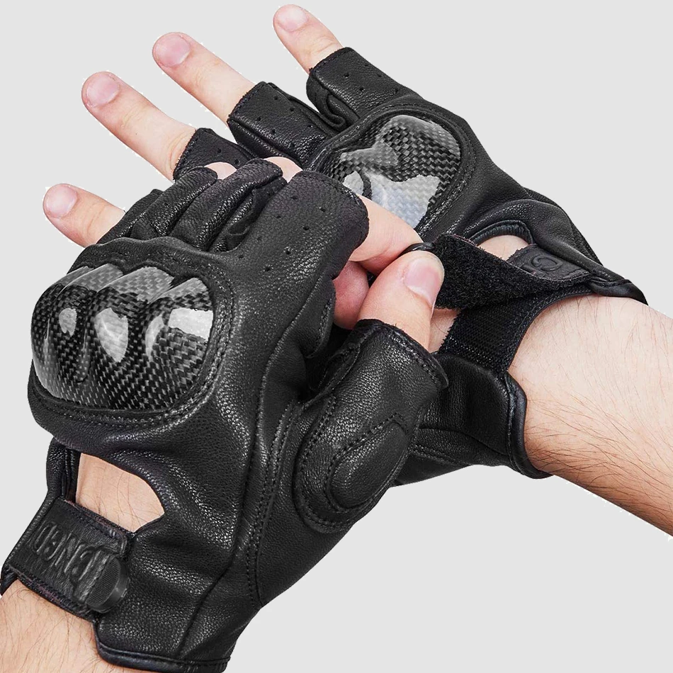 Outdoor motorcycle racing gym sports riding gloves custom vibration-resistant tactical half finger protect gloves