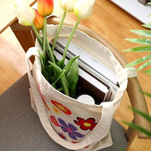 Customized Recycled Big Heavy Duty Korean Candy Color Fashion Corduroy Cute Cotton Canvas Tote Bags