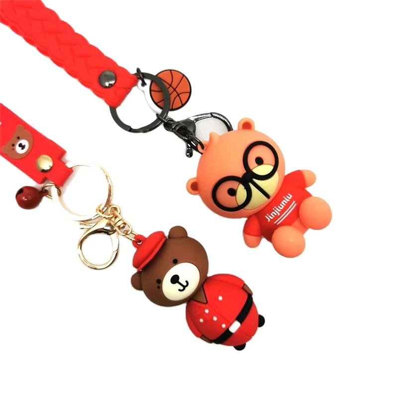 High Quality Custom keyring LOGO 3D Pvc Keychain Rubber Key Chain Promotional Gift