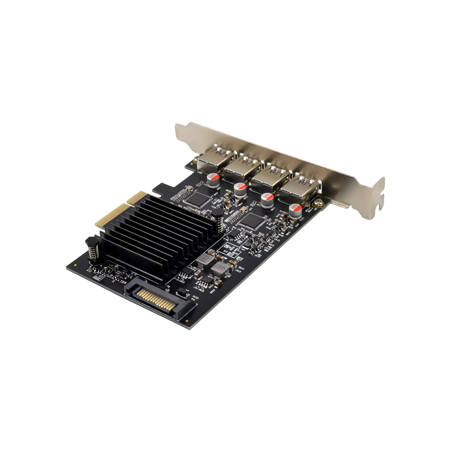 Sunweit ST647 USB 3.1 Gen 2 10Gbps 4 Ports Type A PCI-e 3.0 x4  ASM3142 Controller card