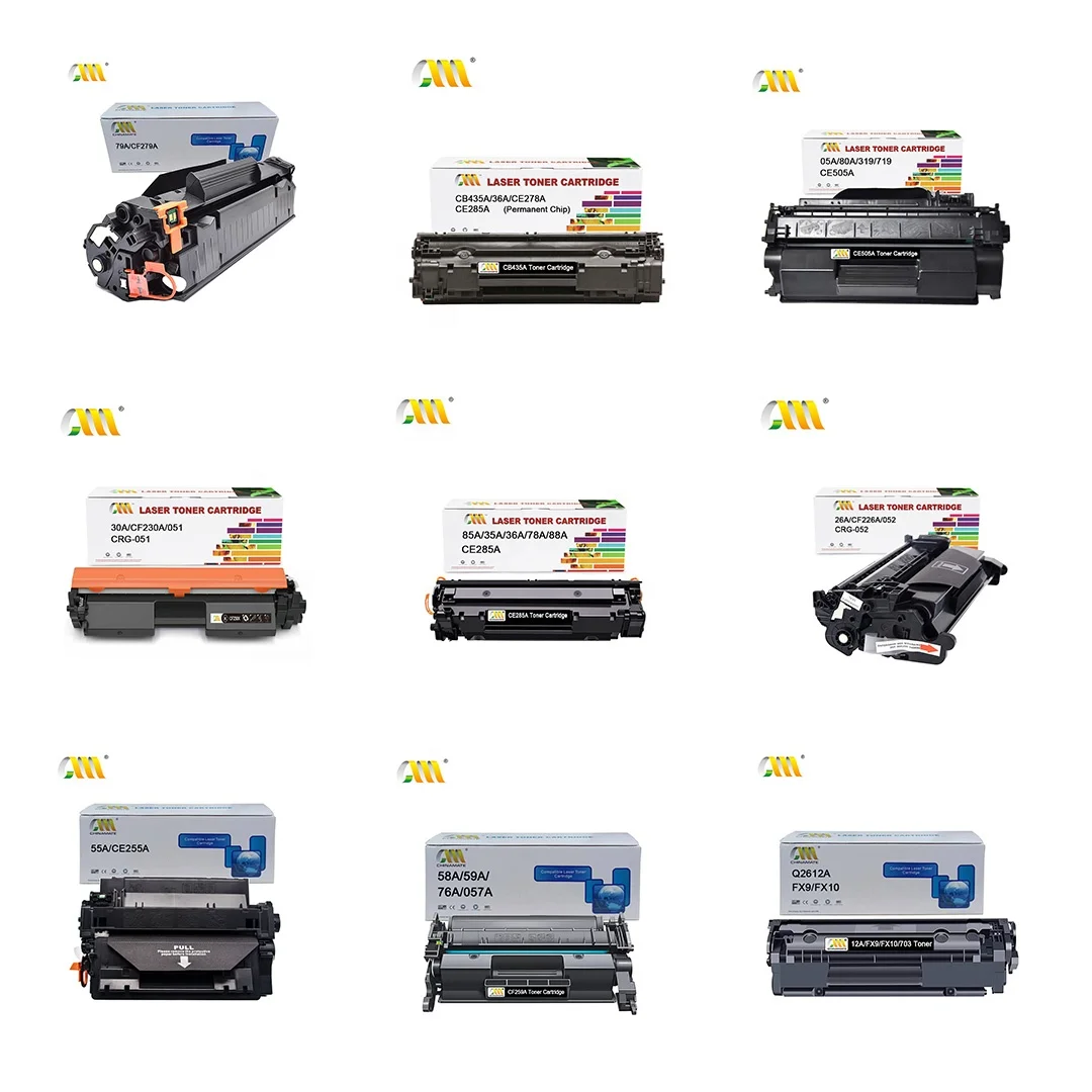 Chinamate  Factory Toner Cartridge 85A 59A 106A 12A 05A 36A 79A 17A 26A 83A 35A 55A 78A 80A 76A 30A Compatible for HP Printer