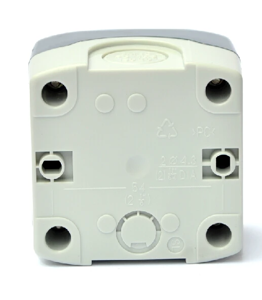 SAIPWELL Manufacturer Single-Phase 230VAC Single Way Emergency Stop Mushroom Head Electrical Switch Box