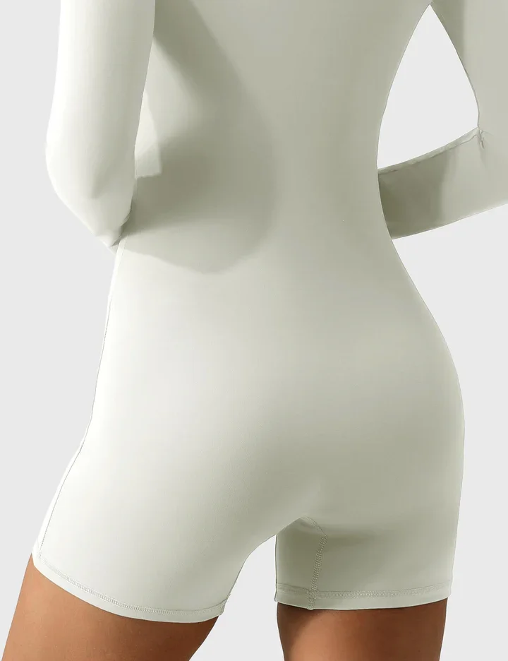 Wholesale Customized Sexy Bodysuit Gym Short Sleeves Sport Outfit Woman Fitness Wear Romper Yoga Bodysuit Jumpsuit Tummy Control
