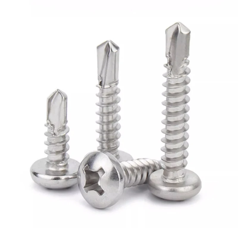 Phillips Torx Pan Flat Cap Truss Hex Socket Hexagon Head Wood Self Tek Roofing Drilling Type 17 Tapping Screw With EPDM Washer