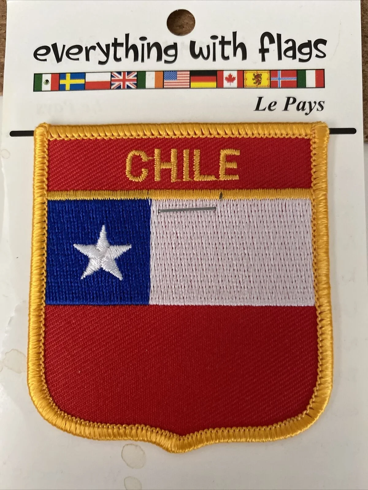 Hook And Loop Patch With Latin American Flags Custom Flat Patches
