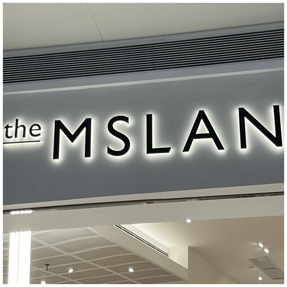 Custom 3D Led Illuminated Backlit Sign Letter Channel Light Logo Office Door Sign Acrylic Signage Metal Outdoor Business Signs