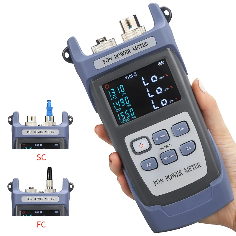 FTTX/ONT/OLT 1310/1490/1550nm AUA-320U Handheld Fiber Optical PON Power Meter