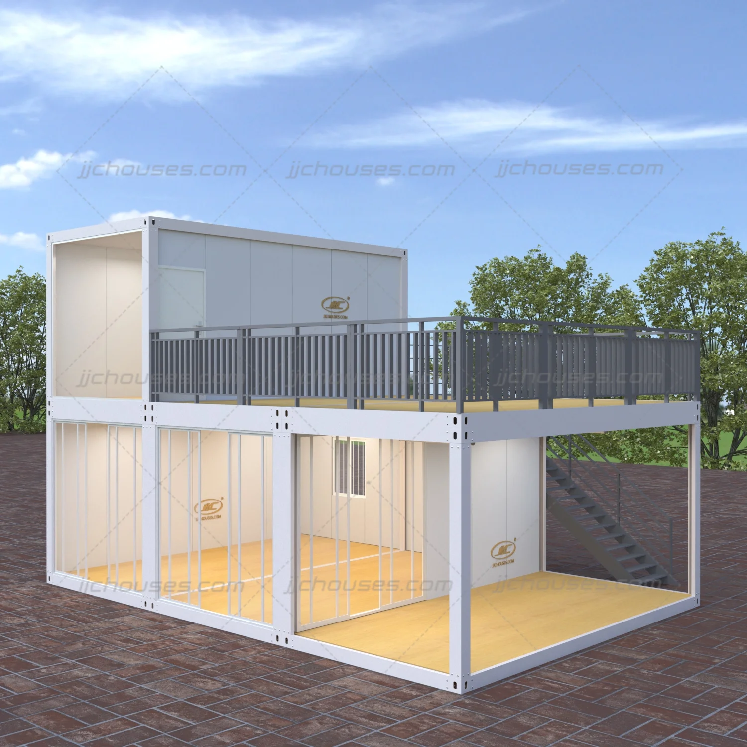 multi-storey tiny kit set cabin homes container house for sale 3 bedroom two bathrooms prefab houses
