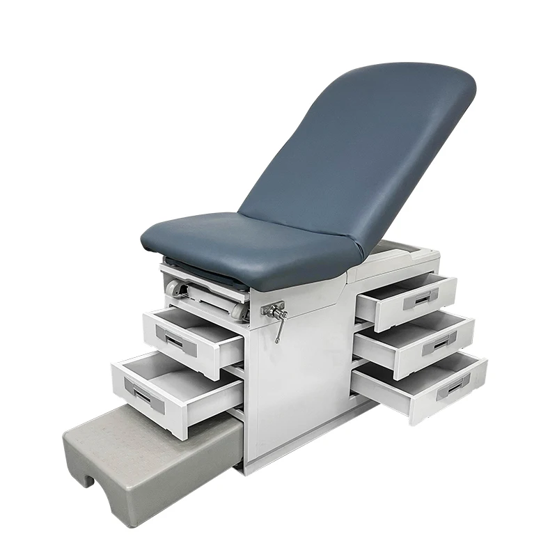 Gynecological Exam Table Adjustable Hospital Patient Examination Delivery Bed With Drawers