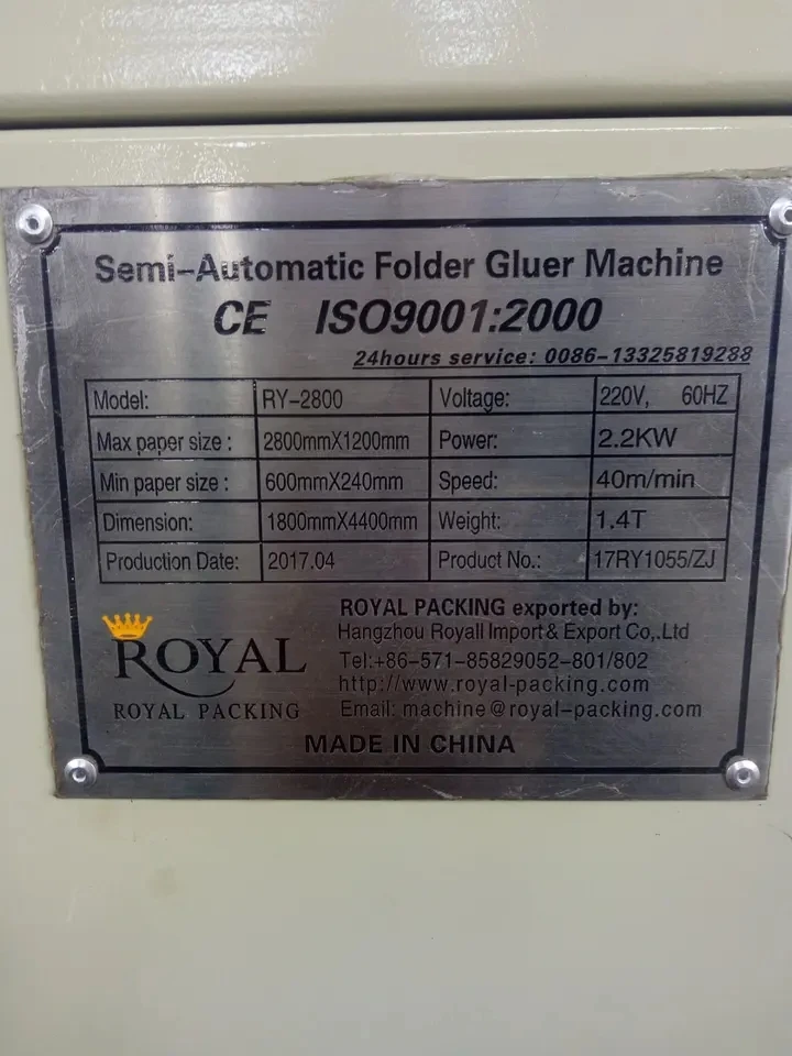 Полуавтоматическая Складная склеивающая машина MJZXJ -2 для машины по производству гофрированных картонных коробок