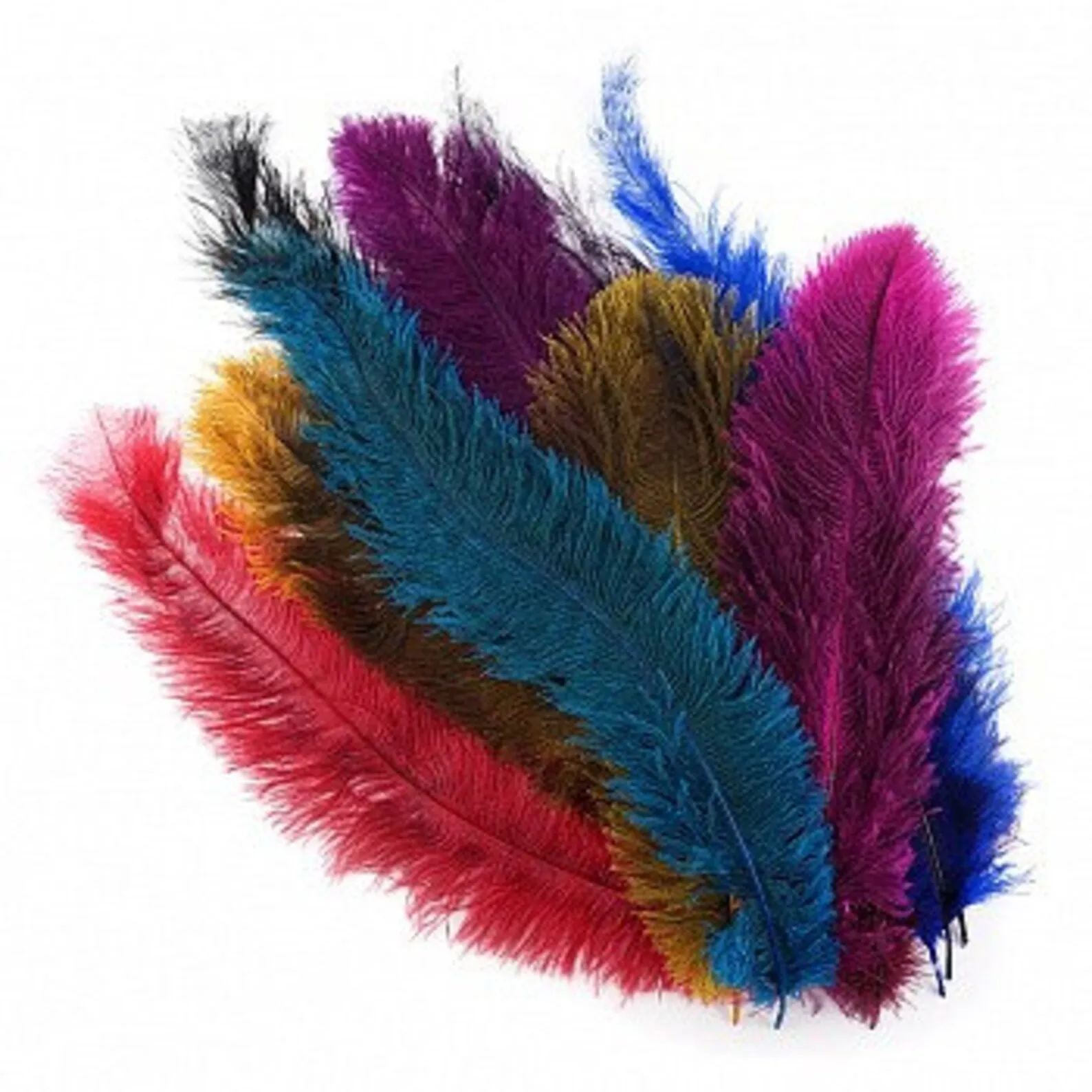 Wholesale Floss Ostrich Feathers  For Wedding Carnival Performance Millinery Fashion and Costume Design