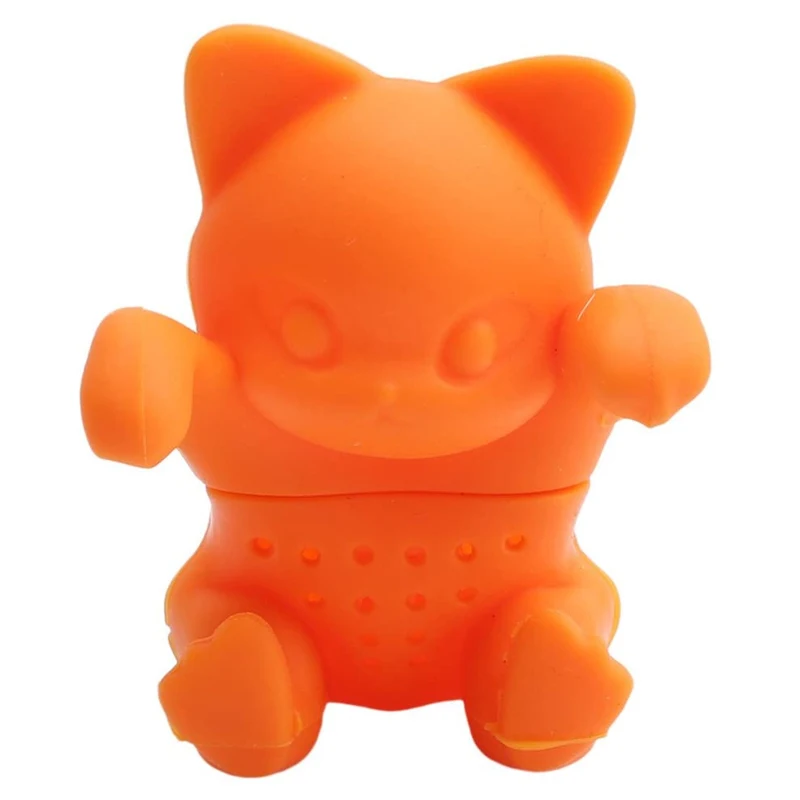 Wholesales cute animal Silicone tea infuser custom colors animals to separate tea dregs to make tea