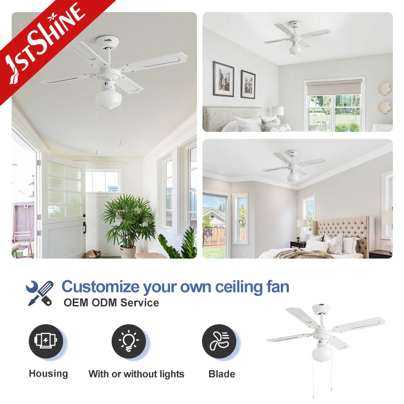 1stshine ceiling fan light factory sale traditional DC 6 speeds remote control ceiling fan with light