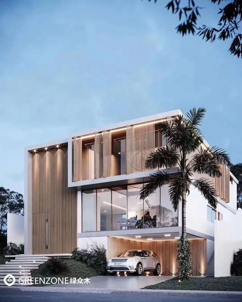 Greenzone Durable Decorate Outdoor Timber Tube Exterior Co-Extrusion Pergola