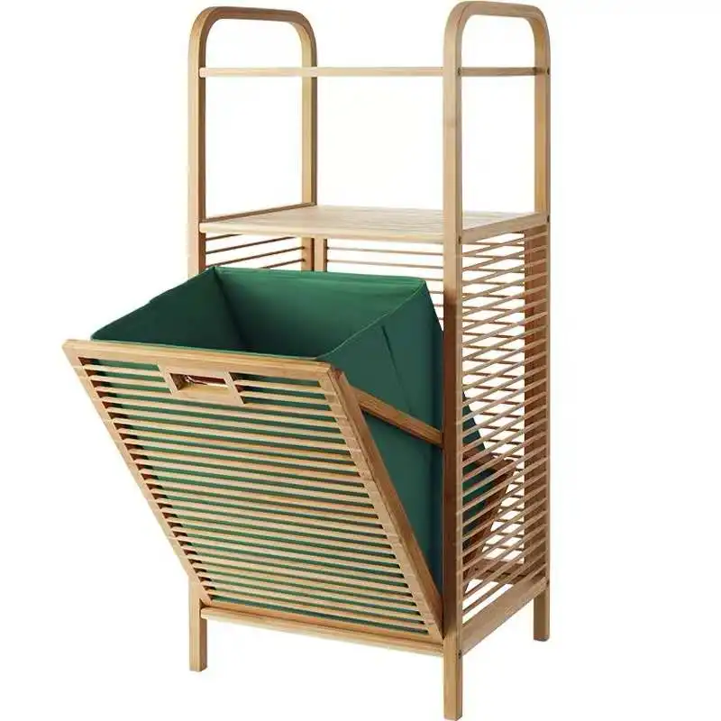 SIPANUO Bamboo Woven Basket Hamper Shelf Organizer Collapsible Eco Friendly Bamboo Basket