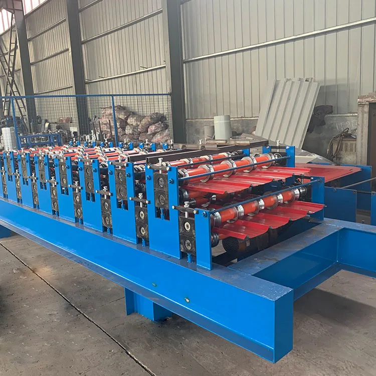 2024 Newest Automatic Metal Roofing Tile Making Building Profile Roof Panel Glazed Tile Roll Forming Machine