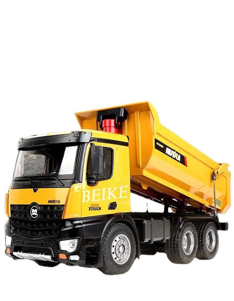 2020 Hot style mini skip car Dump truck, Remote control toys Alloy Tilt tip lorry durable material  tilting cart