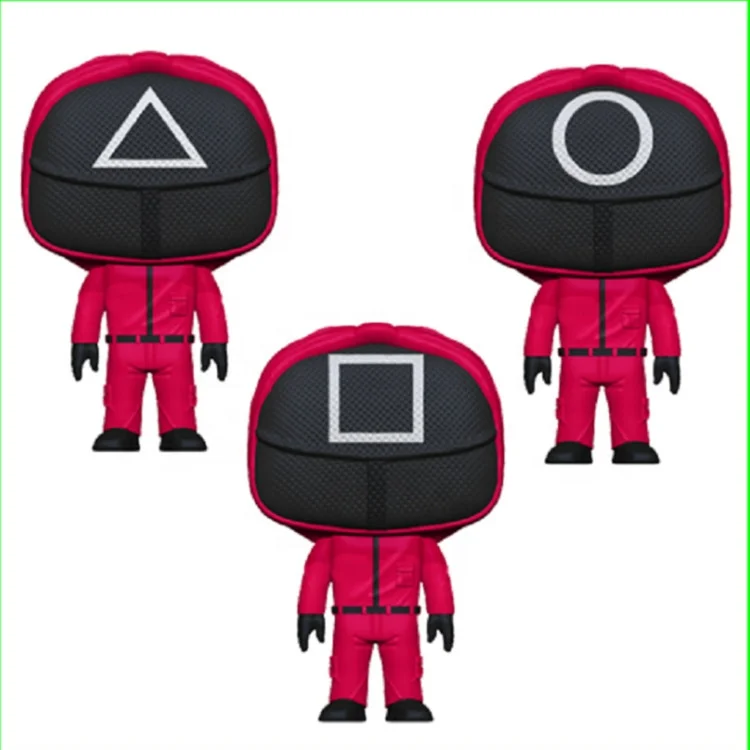 Squid game man ornaments dolls hand-made models vinyl dolls resin crafts toys squid game doll