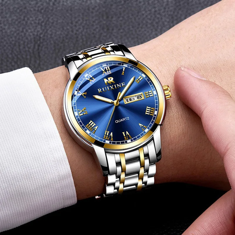 China Advance Luminous Water Resistant Watch Minimalist Quartz Leather Wrist Fashion Casual Wristwatch