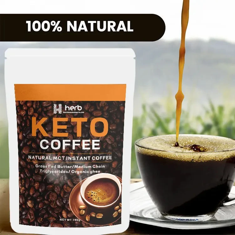 Hot Selling Private Label slimming coffee natural herbs healthy Diet control keto coffee Instant weight loss keto coffee