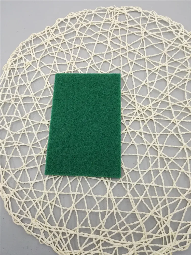  Sponge Scouring Pad Kitchen Factory Direct Supply Green 15*10*0.5 200 Sets YINER