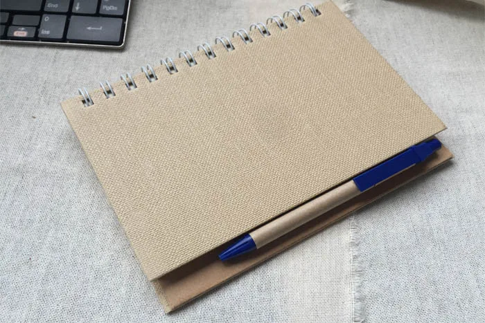 2024 Hot Selling Office School Supplier Custom Logo Notebook Paper Cover Spiral Diary A5 Notebook