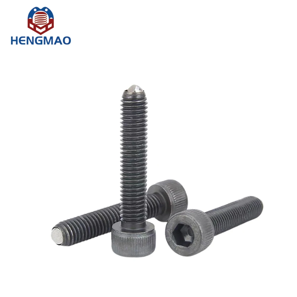 Stainless Steel Carbon Steel  Outlet Sliced Bead Ball Spring Load Plunger Pin With Socket Head Cap
