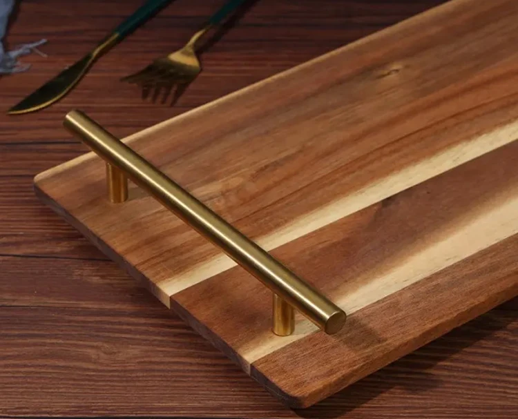 Handcrafted Rustic Vintage Wooden Boards for Serving Foods Wooden Trays with Handles Stylish Farmhouse Decor Serving Platter