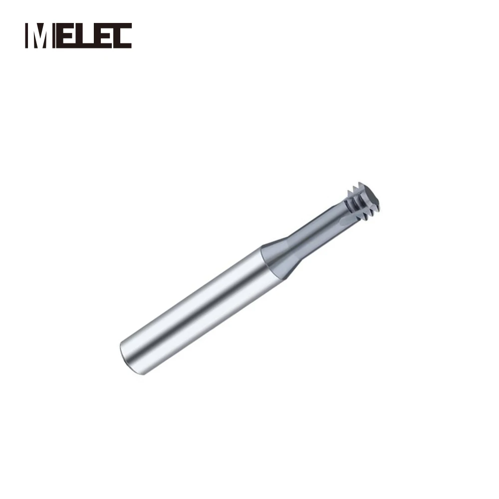 MELEC tungsten steel coating or no customized size solid carbide end mill thread whirlwind milling cutter