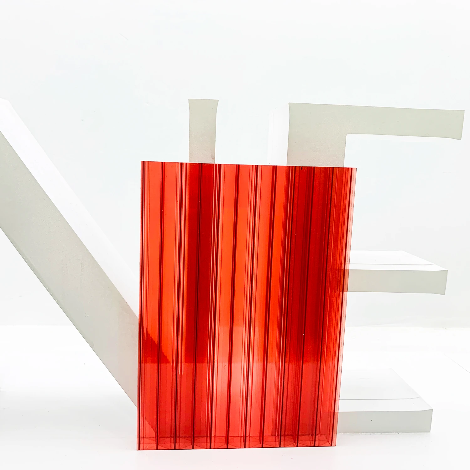 Colors customized PC sheets garden greenhouses twin wall  polycarbonate hollow sheets policarbonato alveolare