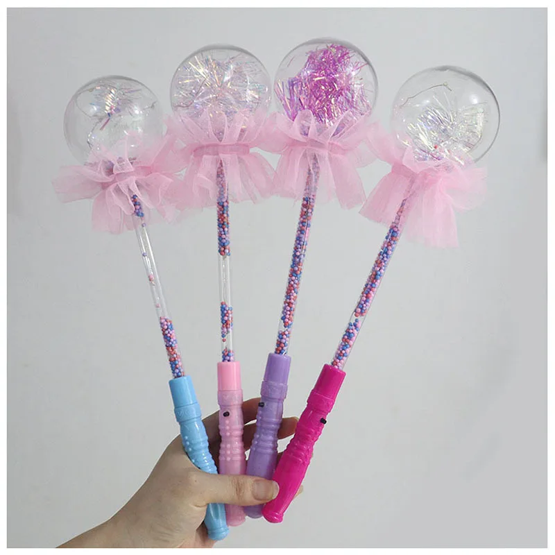 
Luminous LED Magic Sticks Magic Wand Glow bobo balloons with a Blingbling ball kids princess magic stick 