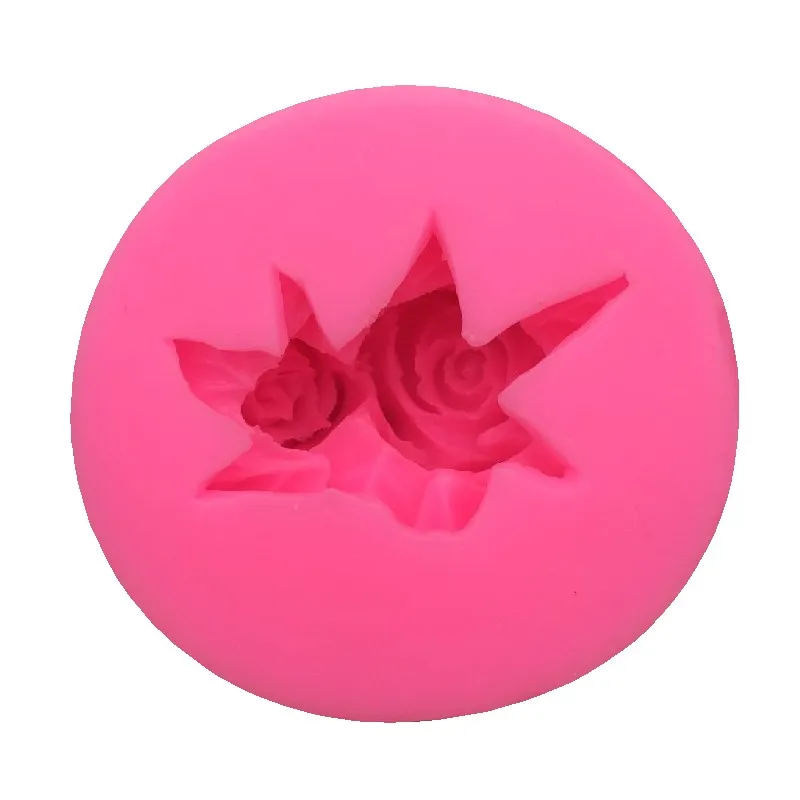 Силиконовая форма для торта в виде листьев розы, романтическое моделирование на День святого Валентина