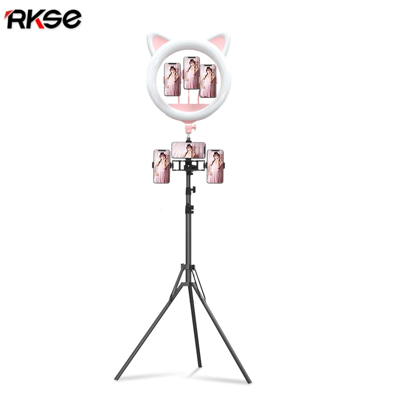 2021 RK45 Cute Cat 20 inch 55w Ring light 408 pcs led studio photography 20 inch professional audio video & lighting