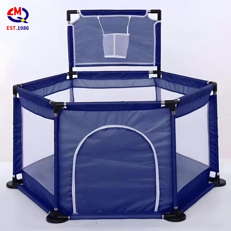 Children Gym Baby House Ball Pool Frame Ocean Ball Pool Pit with Basketball Hoop Game Easy Fold Pop up Tent Toy Pool