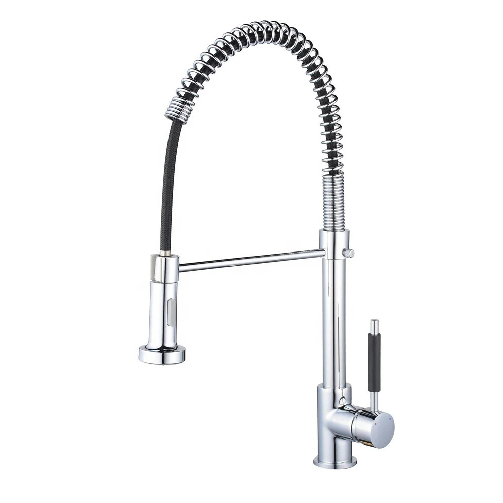Beelee Kitchen Pull Out Faucet Chrome Spring Tap