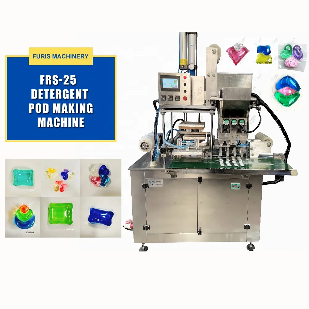 Unique one chamber PVA liquid powder detergent laundry pods maker making machine pod making forming sealing bag machine for sale
