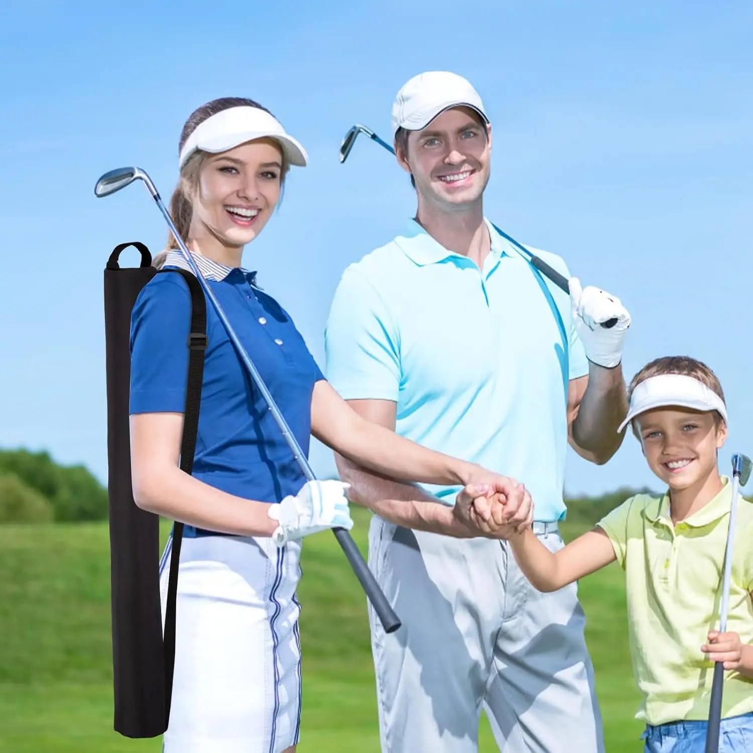 Customizable Logo Neoprene Polyester Insulated Golf Sleeves and Beer Can Cooler Bag for Travel Storage Camping Hiking Picnics