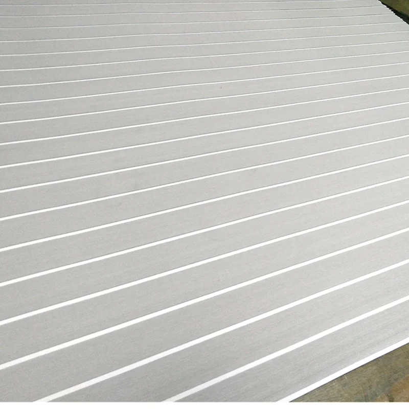 Free Sample Custom 94in*47in 6mm Synthetic Strong Adhesive Foam Teak Sheet Faux Boat Decking Marine Mats Eva Boat Flooring