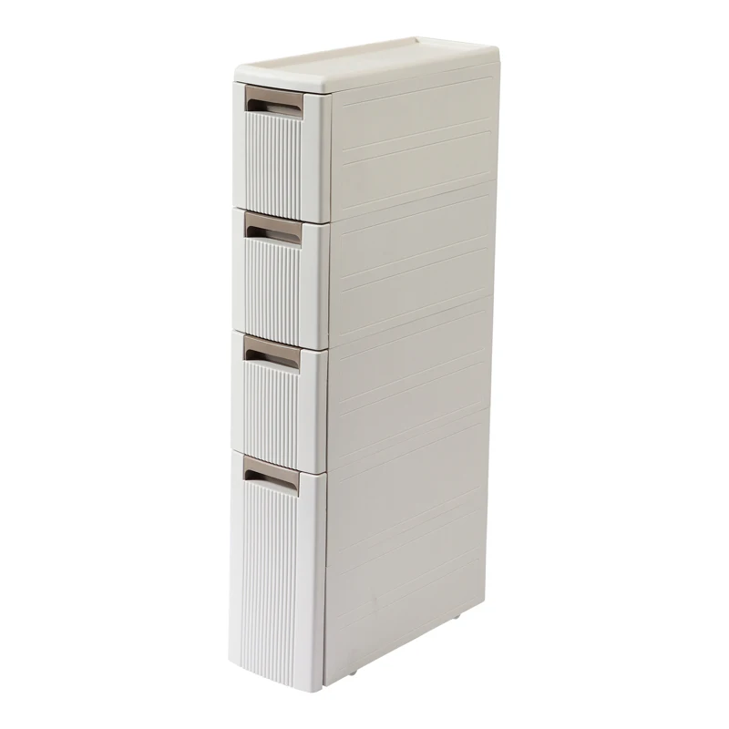 
18cm wide crevice storage cabinet, drawer type toilet plastic storage cabinet 
