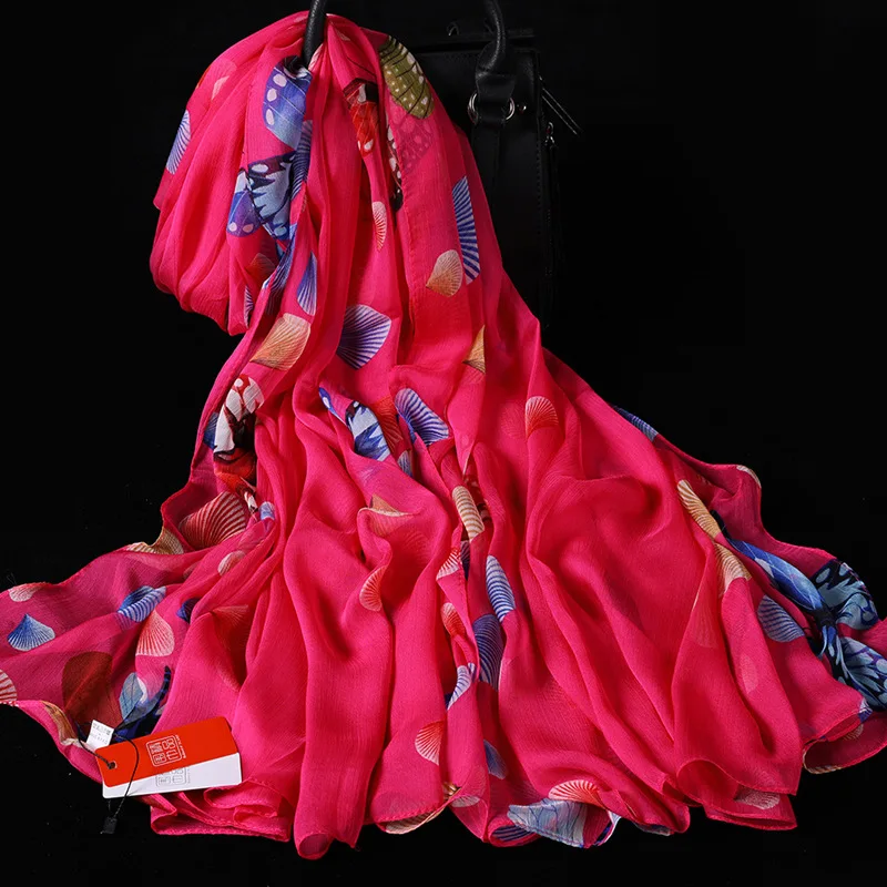 W140*L175cm  Anti-snatchSilk Scarves soft Hijab summer Scarf  High Quality Shawl Wrap Cape  Scarf Face Cover women ladies Girl