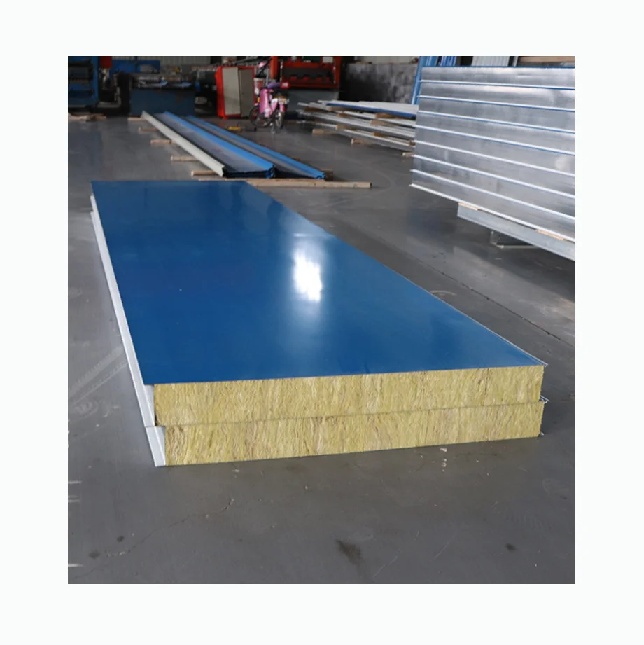Thermal insulation wall panel rock wool sandwich panel  for wall and roof