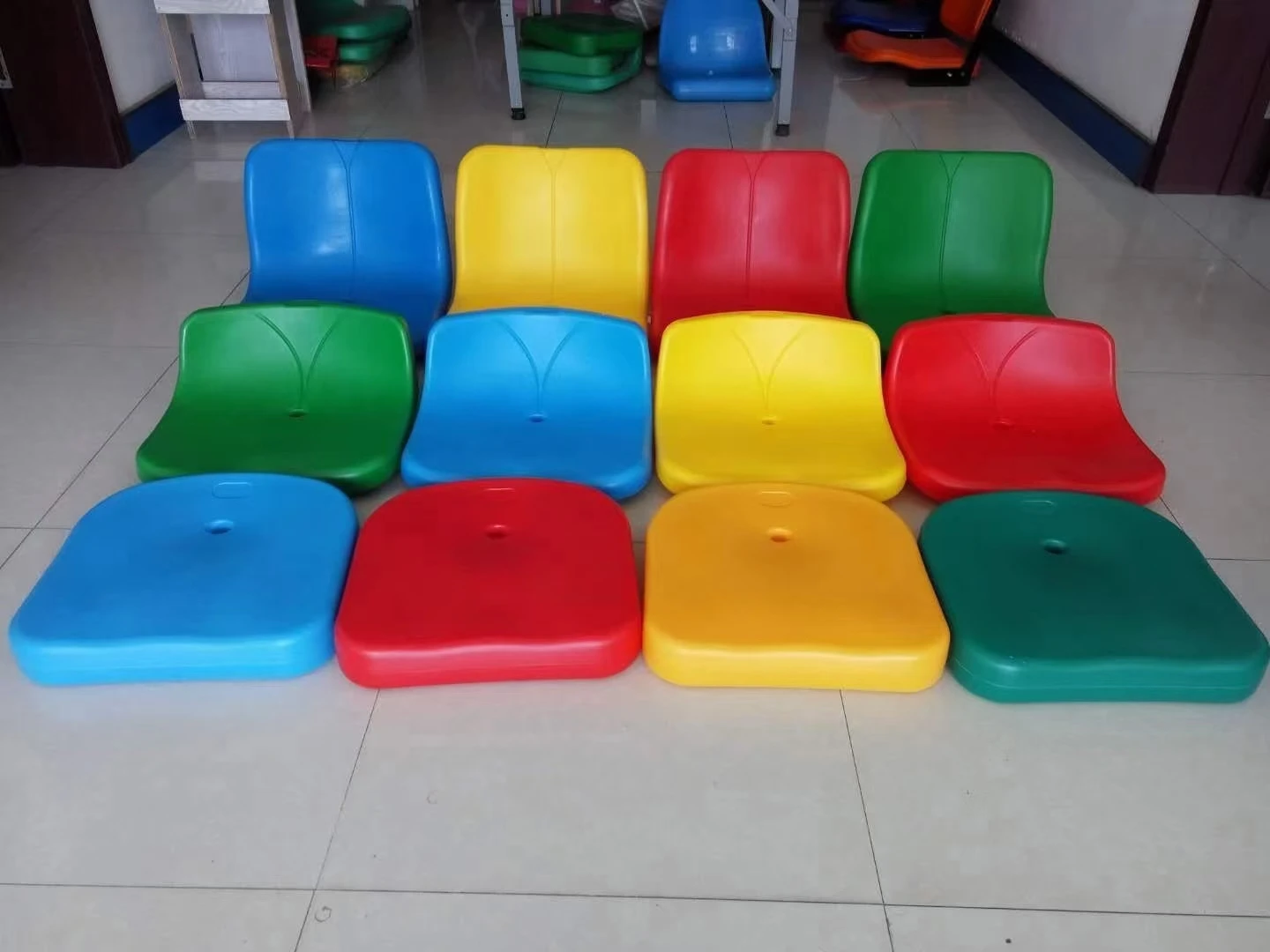 Sports Basketball Seat Retractable Indoor Stadium Stand Bleachers With Foldable Seat