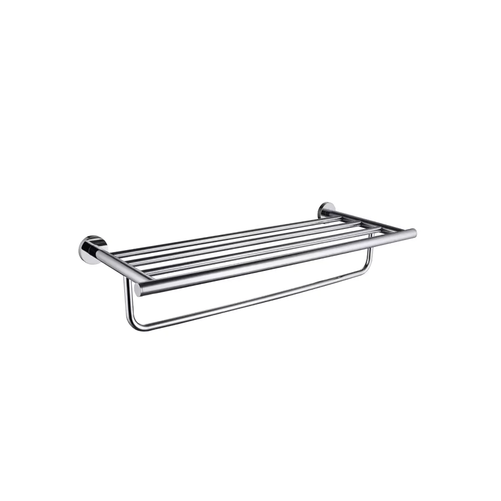 Project Hot Sale Cheap Price 600mm Bathroom Hardware Wall Mounted Glass Shelf Bath Towel Holder