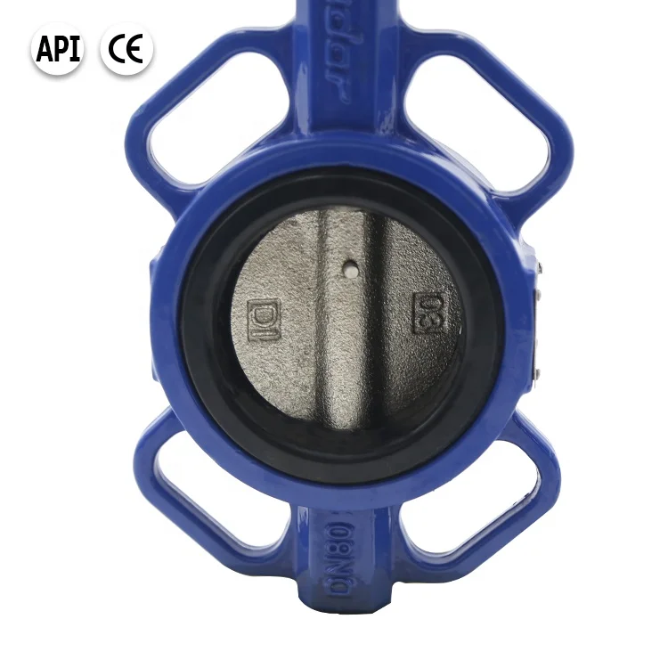 Bundor 4 inch DN80 PN16 manual worm gear operated butterfly valve factory price