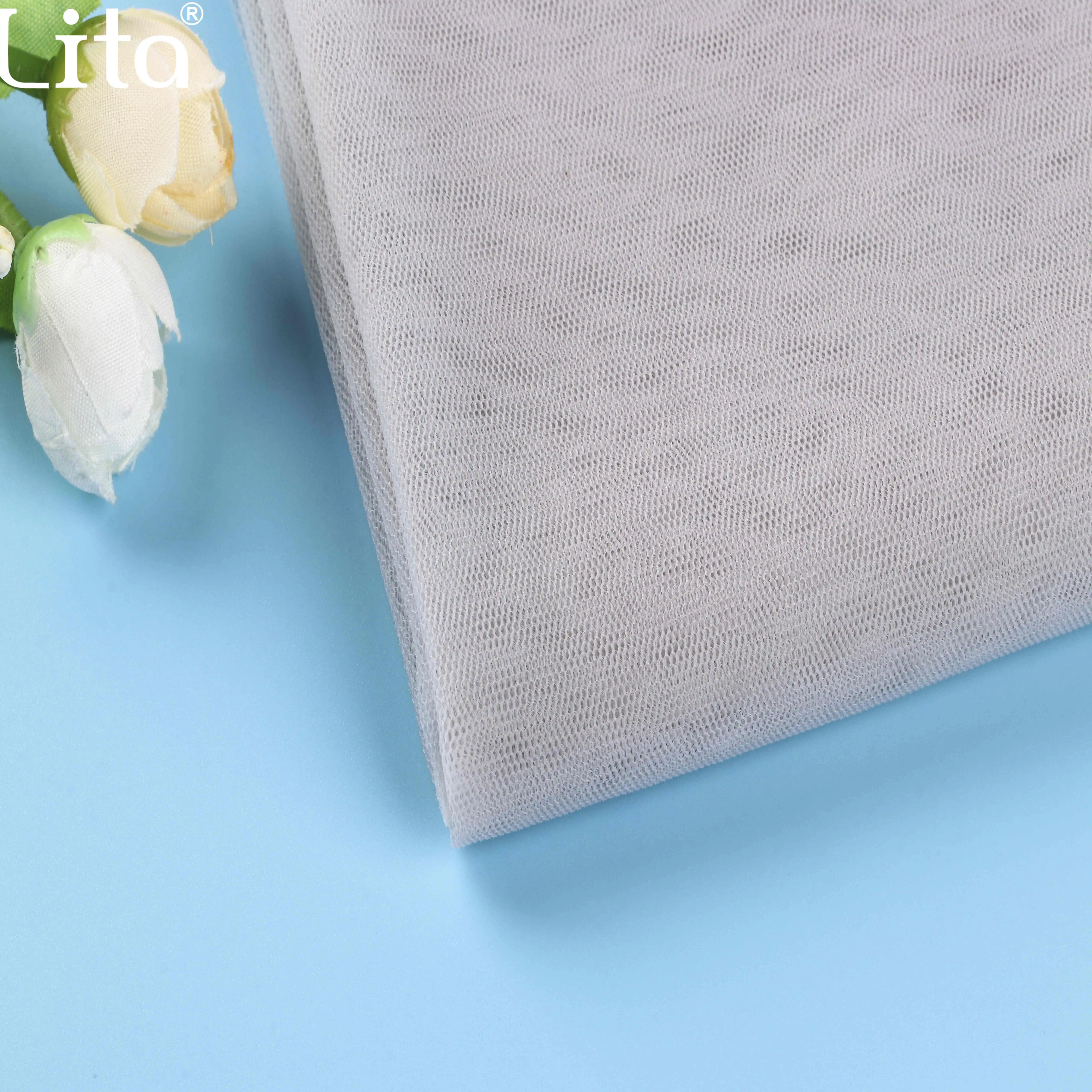 20D Мягкий Нейлоновый гексагональный тюль для свадебного платья Женская одежда сетчатая ткань