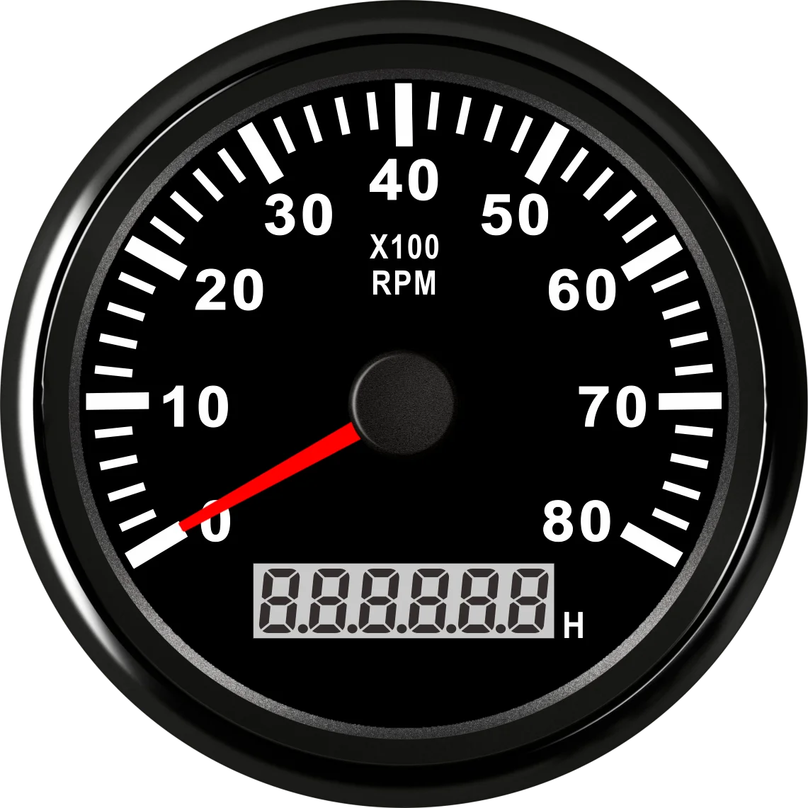 85mm Electrical Car Truck RPM Tachometer With Hour Meter 8000RPM with factoy price